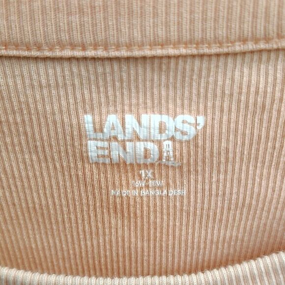 Lands' End Pink Sleeveless Crop Tank Top - Picture 2 of 3
